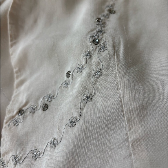 90’s embroidery cotton boho vest - Picture 6 of 8